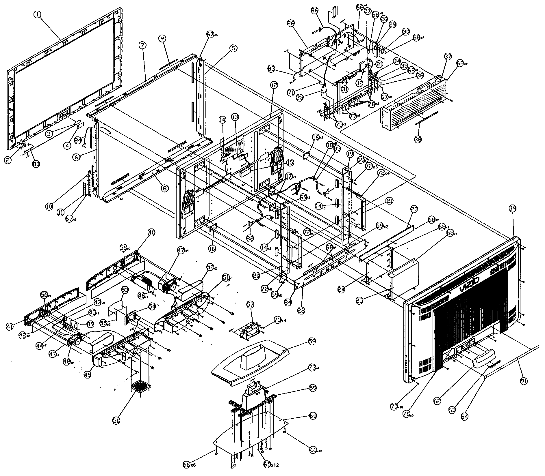 Cabinet parts