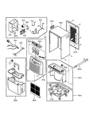 Outer case/control parts