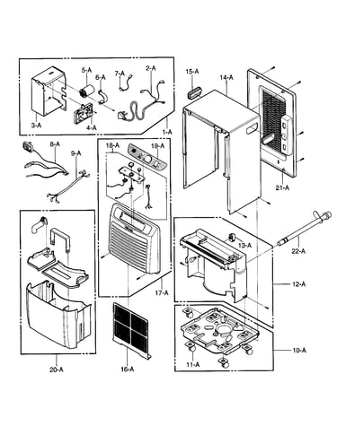 Outer case/control parts