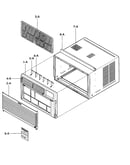 Cabinet/front grille assy