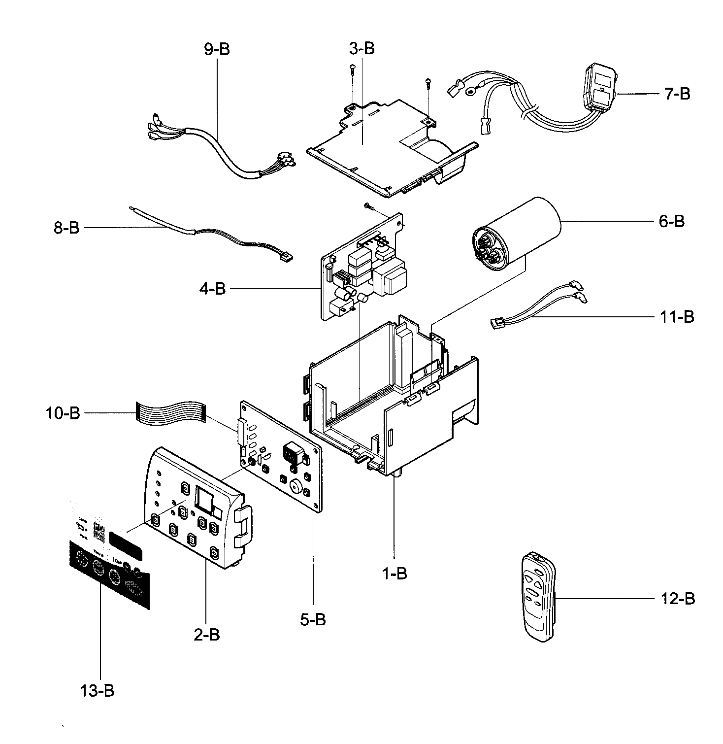 Control box assy