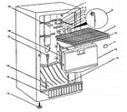 Crosley WCF15F cabinet parts diagram