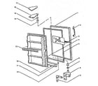 Crosley WCF15F door assy diagram