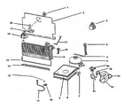 Crosley WCF15F compressor assy diagram