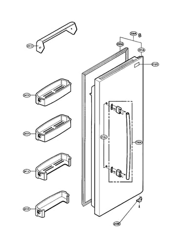 Refrigerator door