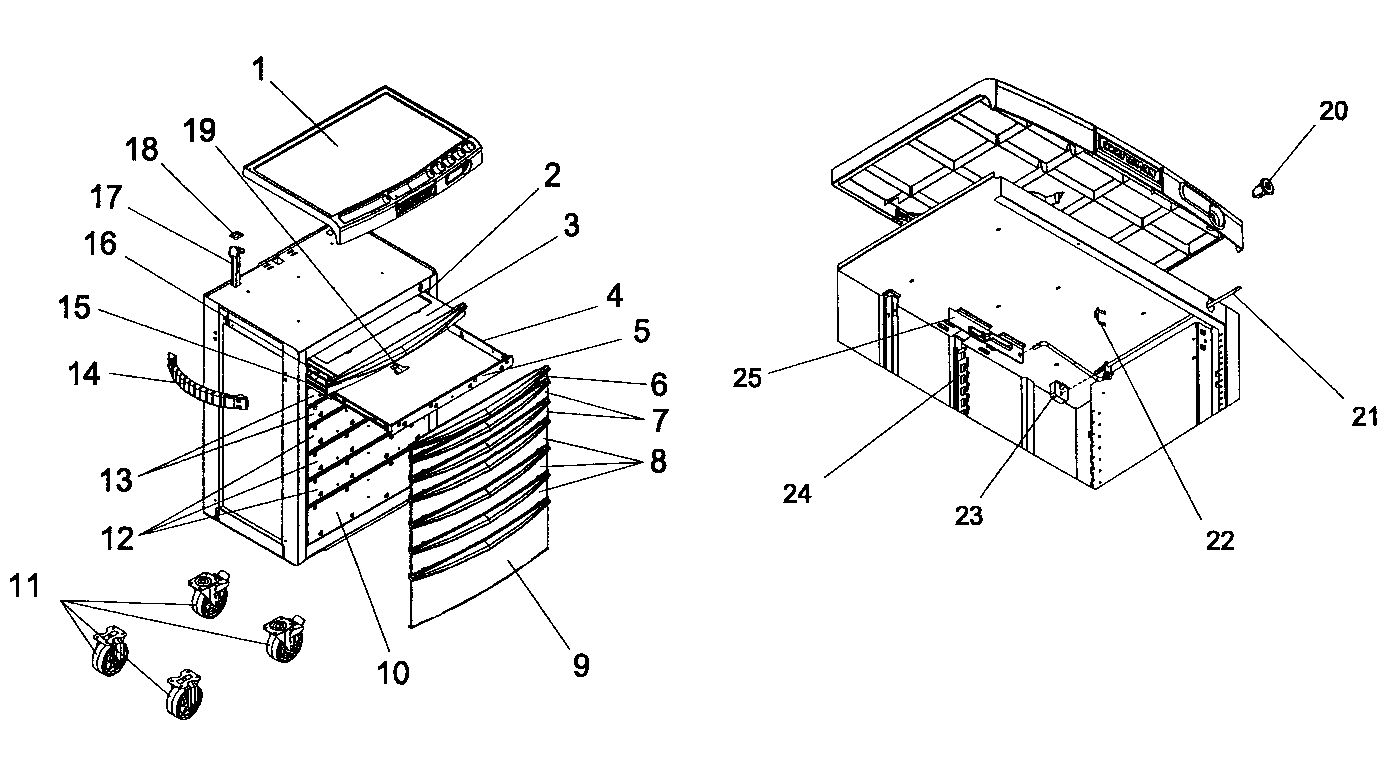 Cabinet parts