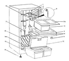 Crosley FFCR17F cabinet parts diagram