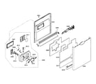 Bosch SHE43M06UC/48 door assy diagram