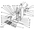 Crosley WCR17/F cabinet parts diagram
