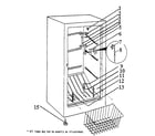 WC Wood V1201RW3 freezer compartment diagram