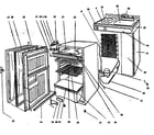 WC Wood K05W cabinet parts diagram
