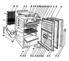 Crosley WCR05/F cabinet parts diagram