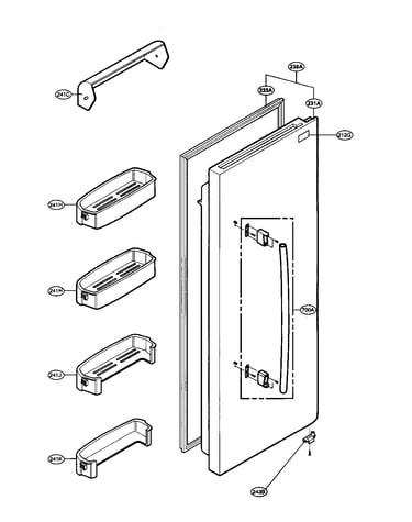 Refrigeror door