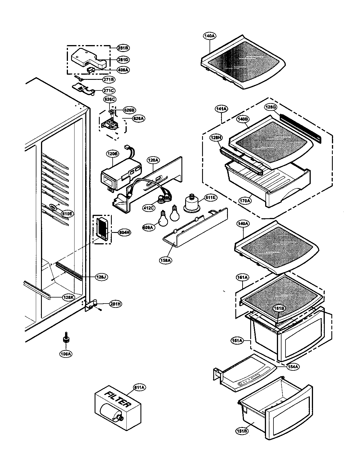 Refrigerator compartment