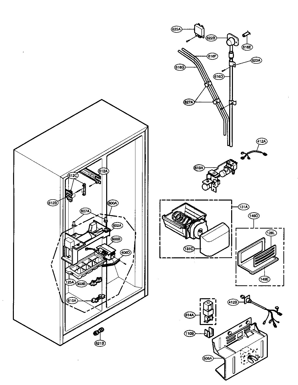ICE/WATER PARTS