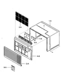 Cabinet/front grille assy