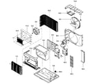 Kenmore 58075119700 air handling/cycle parts diagram
