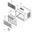 Kenmore 58075121501 cabinet/front grille assy diagram