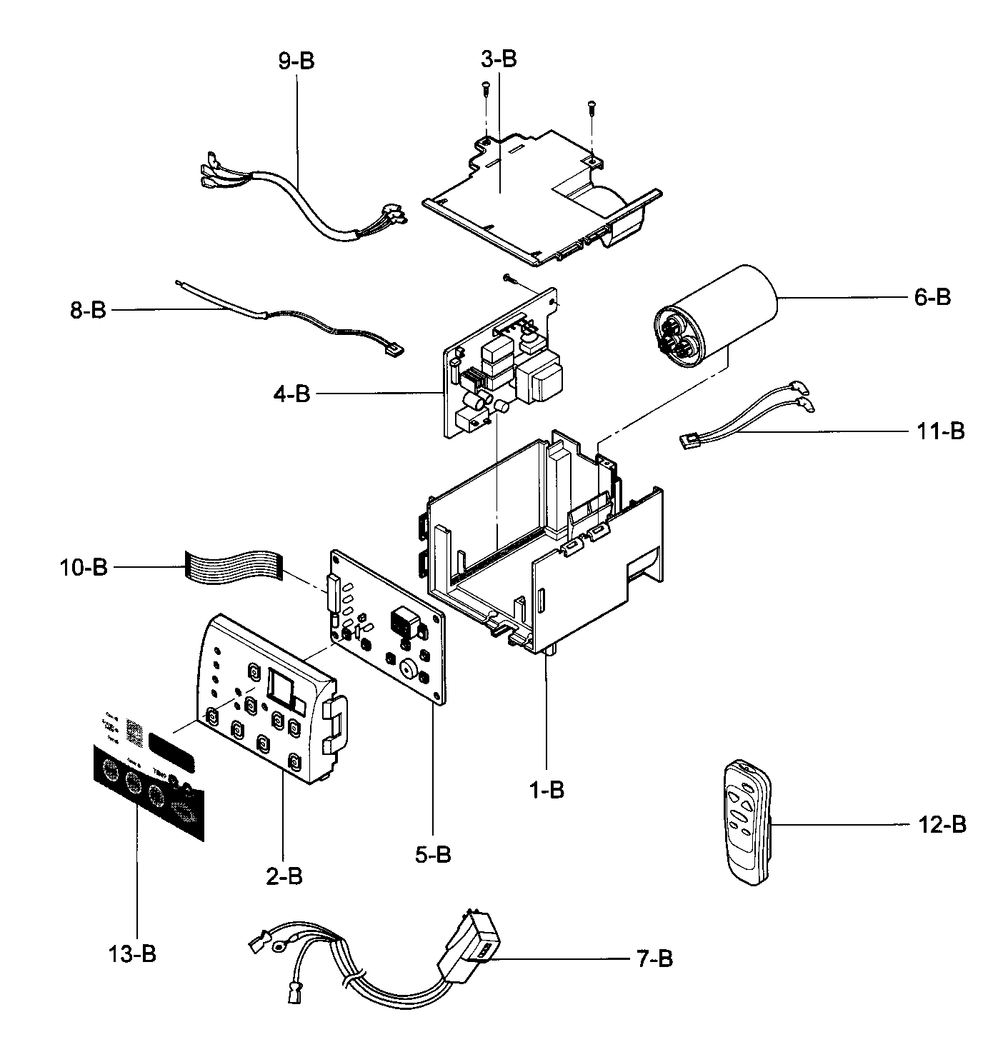 Control box assy