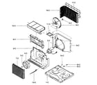 Kenmore 58075121501 air handling/cycle parts diagram