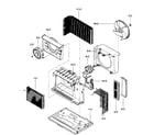 Kenmore 58075135700 air handling/cycle parts diagram