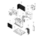 Kenmore 58075144700 air handling/cycle parts diagram