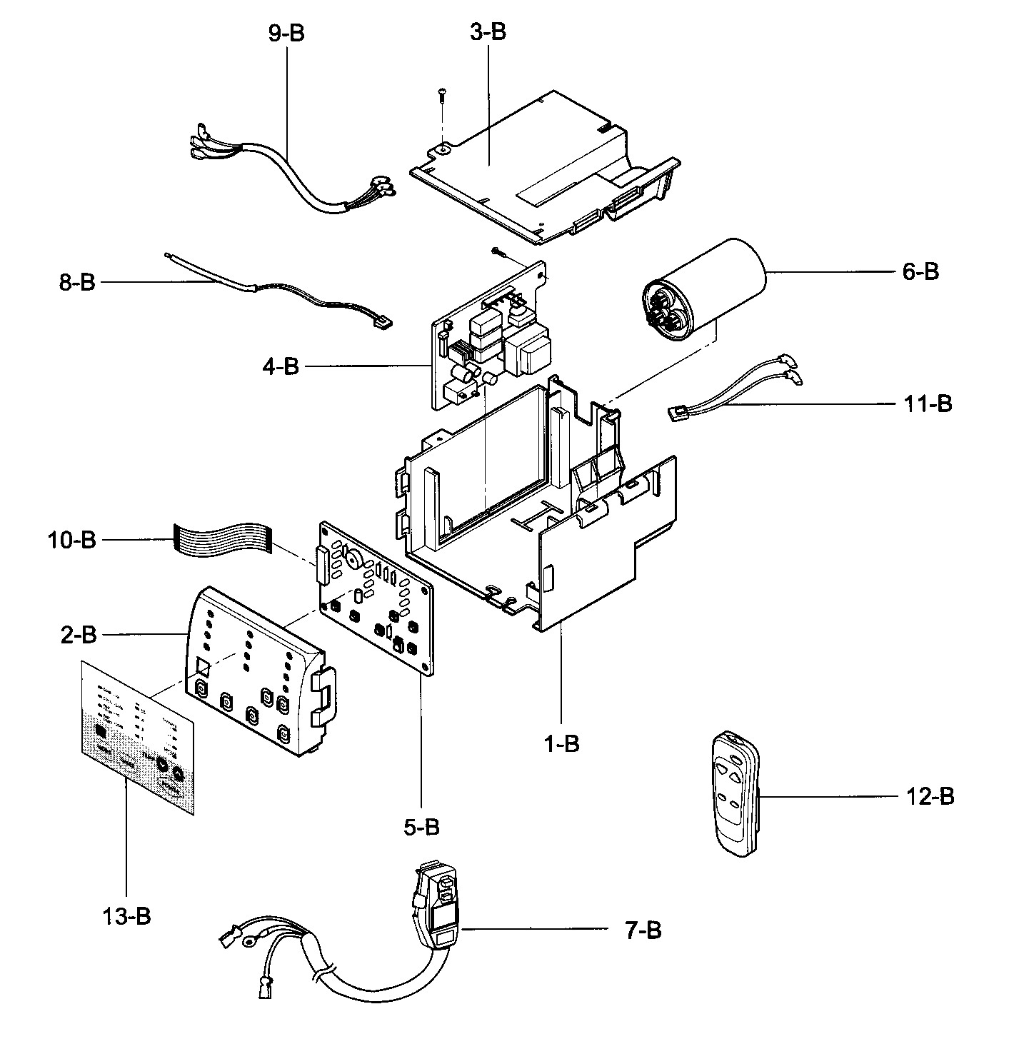 Control box assy