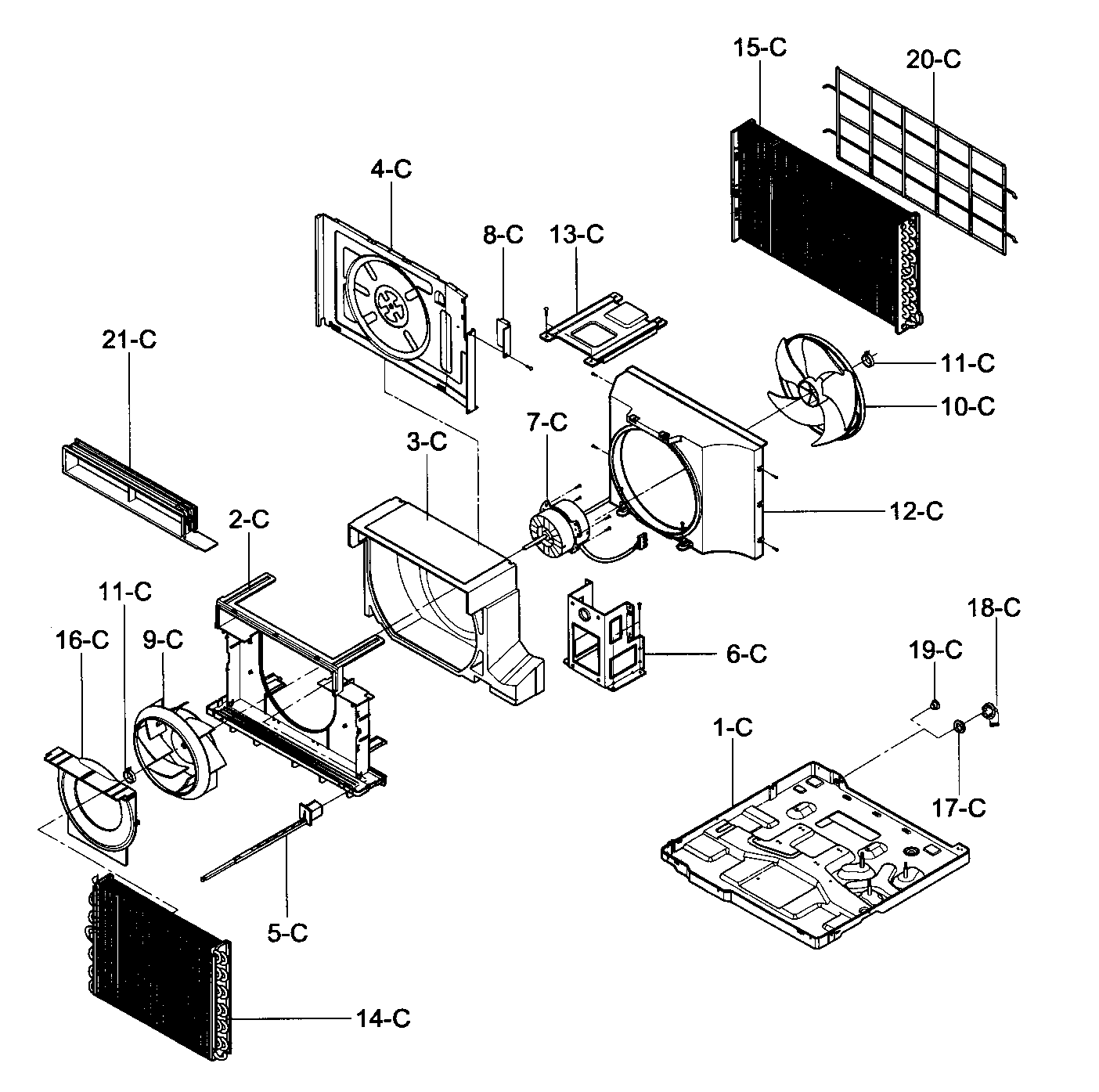Air handling/cycle parts