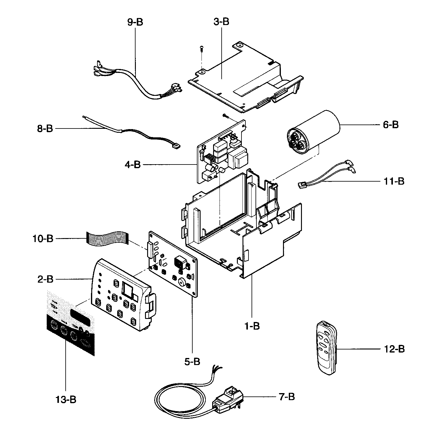 Control box assy