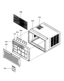 Cabinet/front grille assy