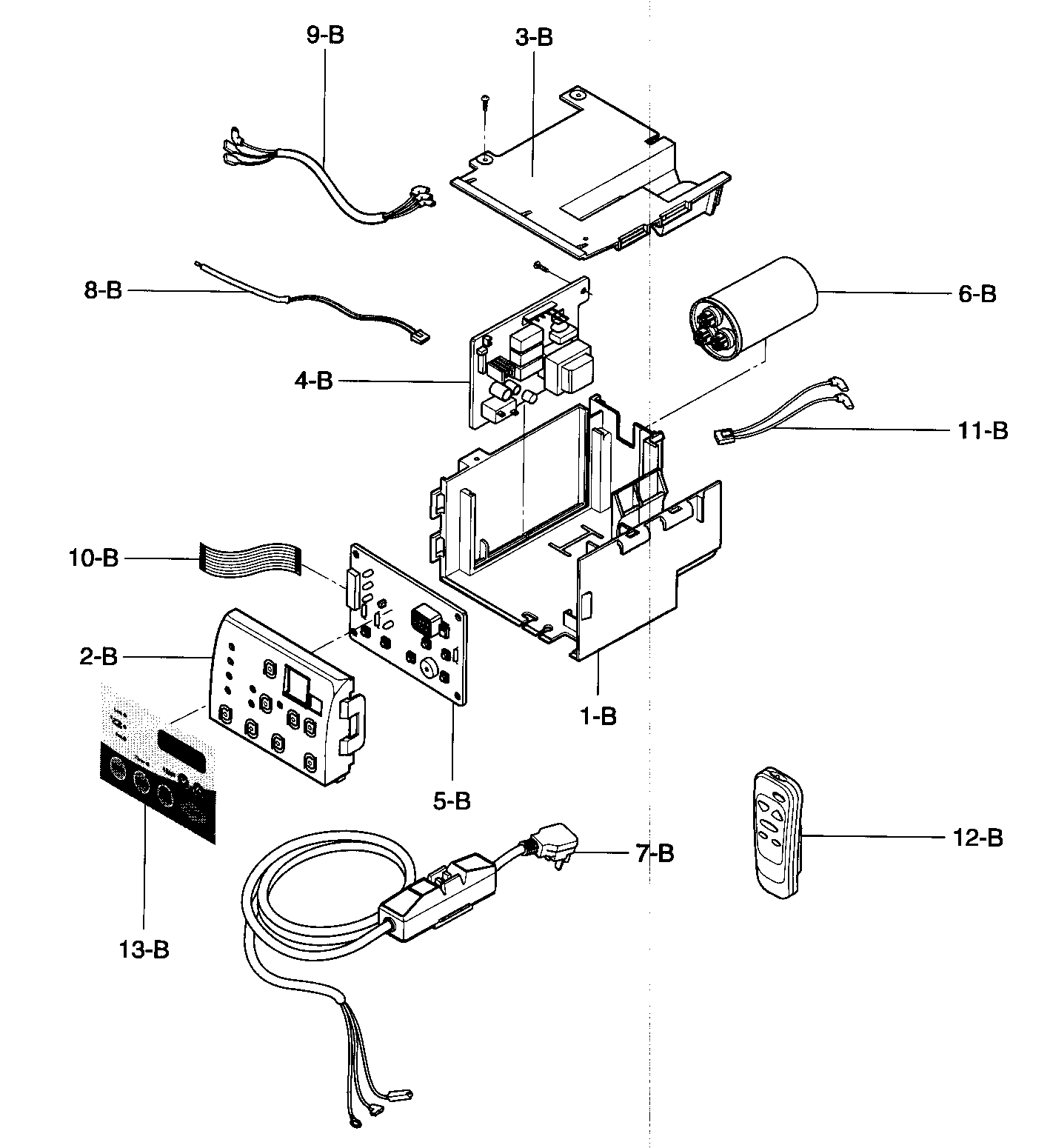 Control box assy