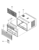 Cabinet/front grille assy