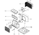 Kenmore 58076100700 air handling/cycle parts diagram