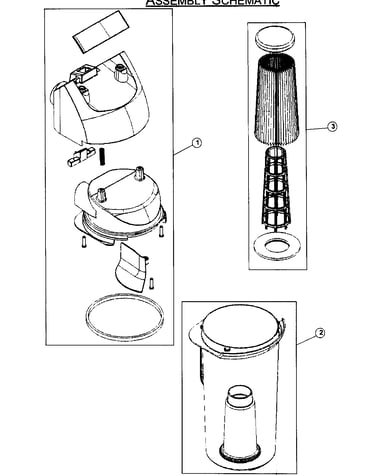 Dirt cup assy