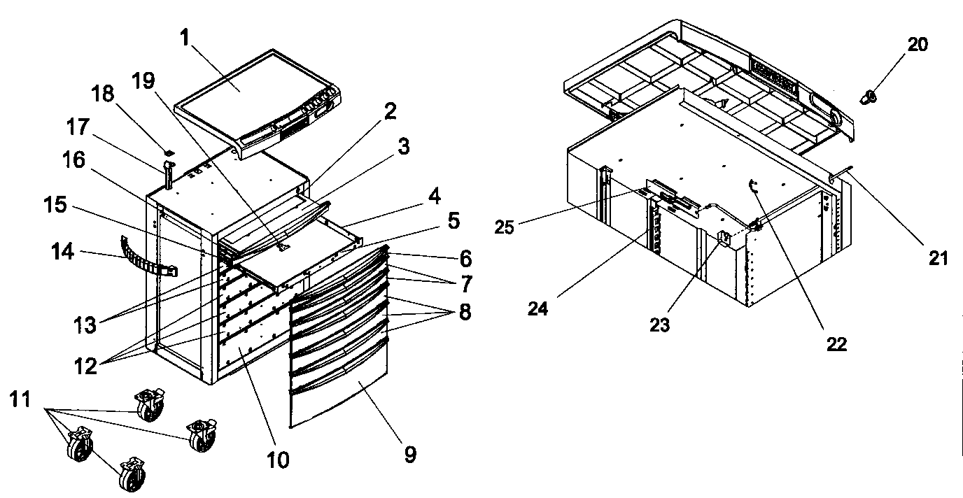 Cabinet parts