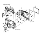 Sony DSC-H3 rear cabinet parts diagram