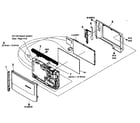 Sony DSC-T70B cabinet parts diagram