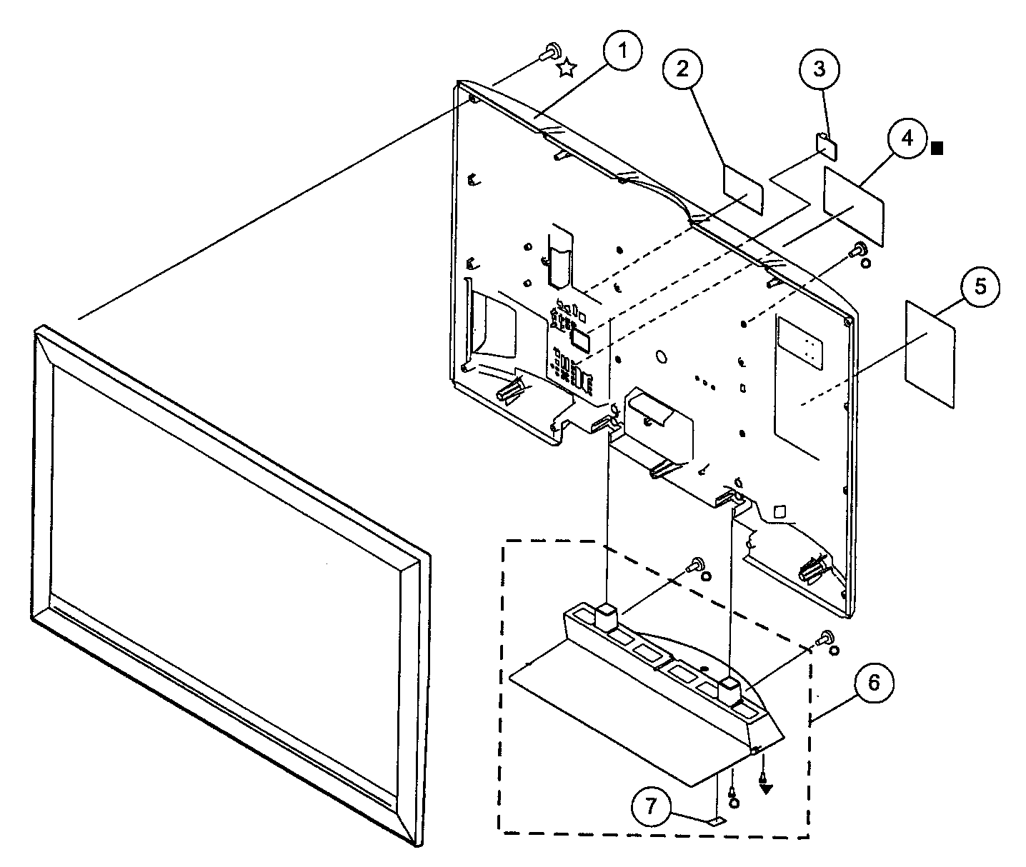 REAR COVER/STAND