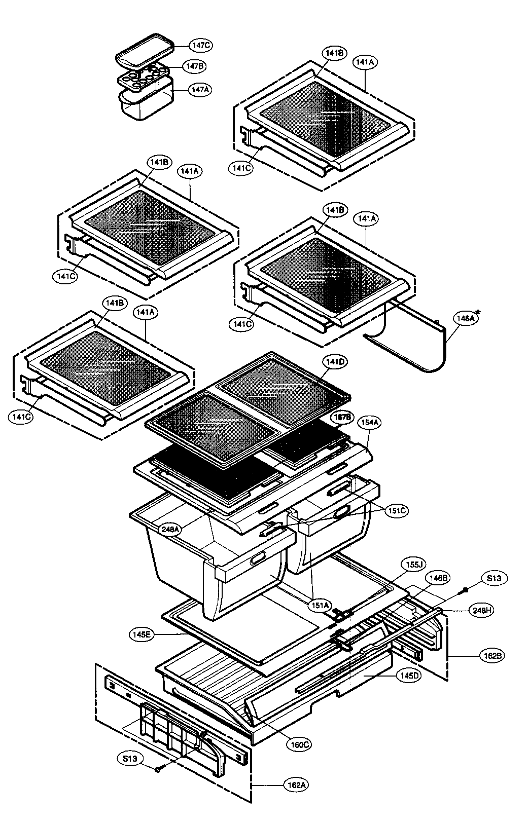 Refrigrator parts