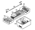Kenmore Elite 79577199600 freezer parts diagram