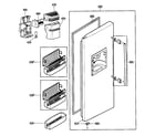 Kenmore 79539113600 freezer door parts diagram