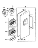 Freezer door parts