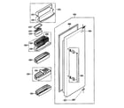 Kenmore 79539113600 refrigerator door parts diagram
