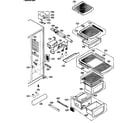Kenmore 79539113600 refrigerator compartment diagram