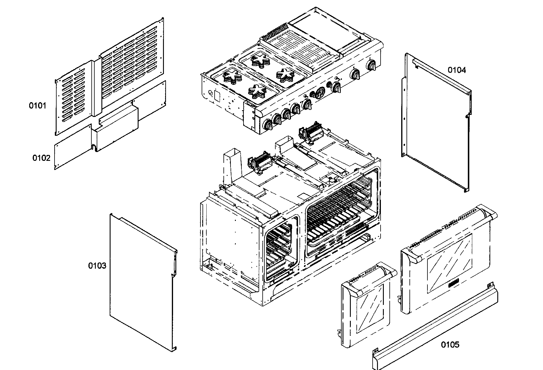 Outside cabinet