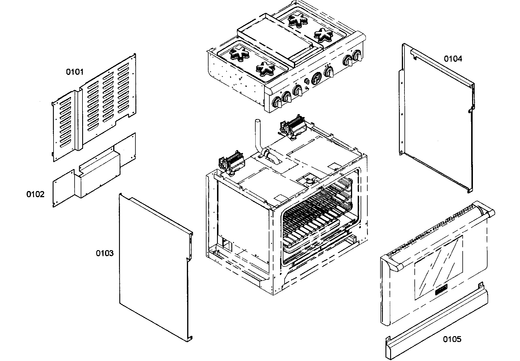 Outside cabinet