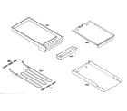 Thermador PRG486EDG03 griddle diagram