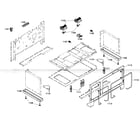 Thermador PRG486EDG03 inside parts diagram