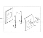 Thermador PRG486EDG03 small door diagram