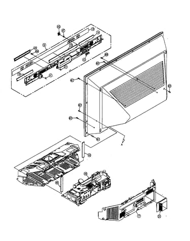 Rear cabinet parts
